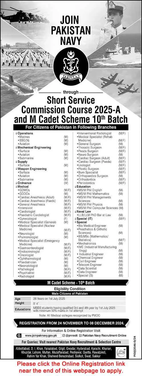 Pakistan Navy SSC