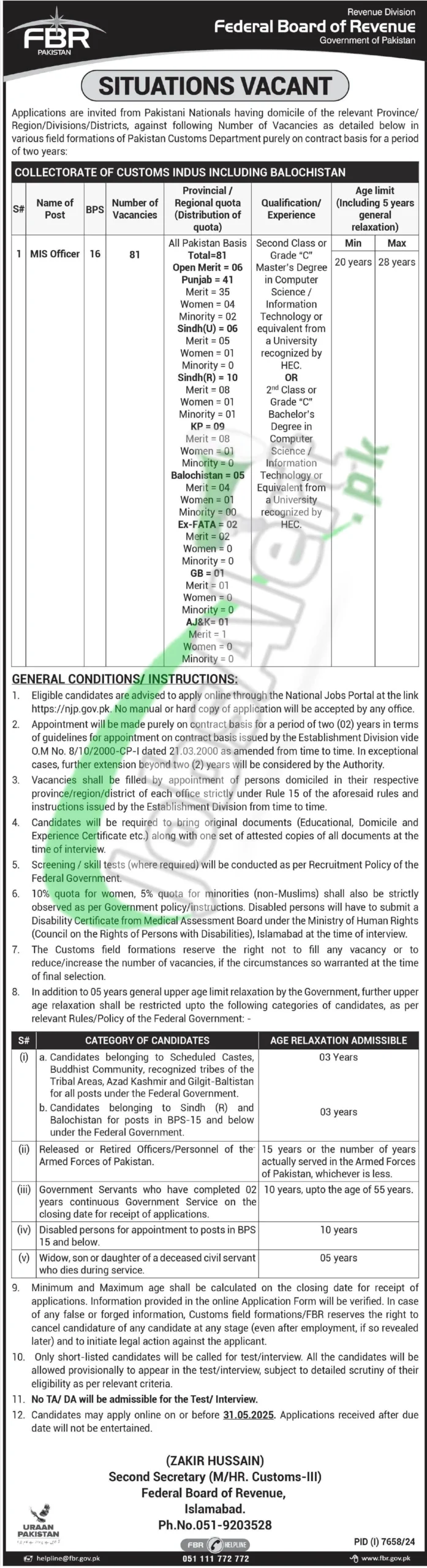 FBR Jobs