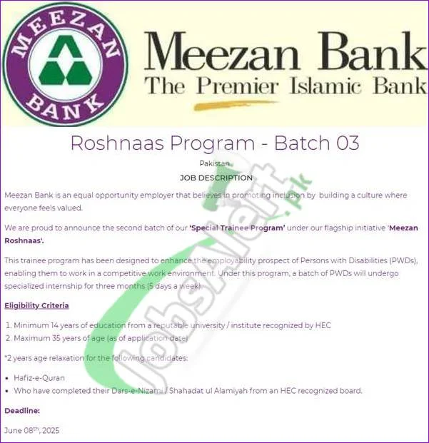 Meezan Bank Jobs