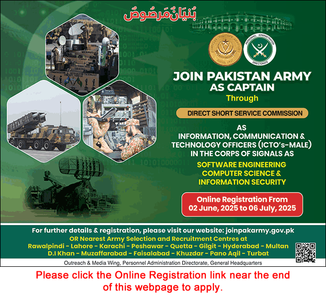  Pakistan Army Jobs